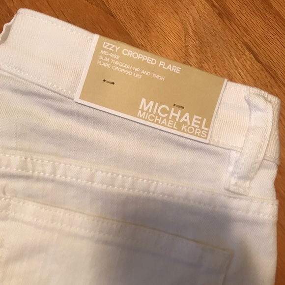 Michael Kors cropped flare white jeans - Picture 3 of 6